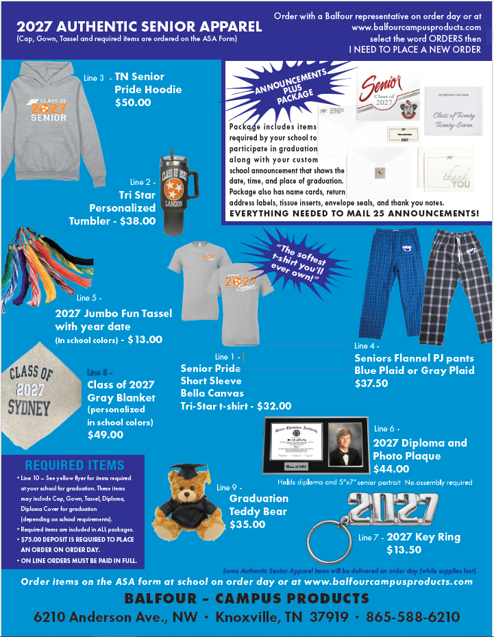 Balfour Campus Products Knoxville