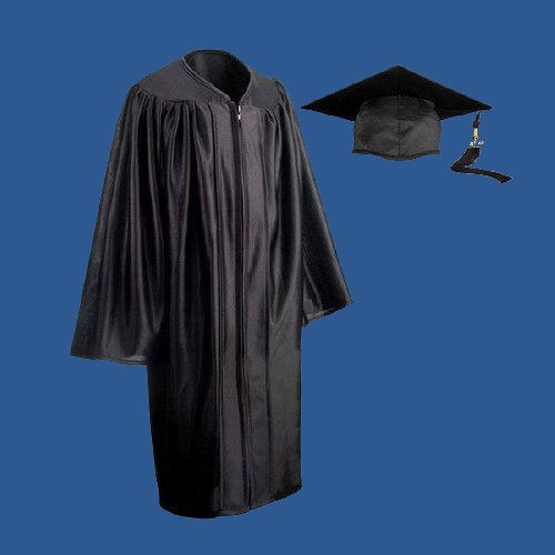 Eco-Friendly Graduation Gowns with Mortarboard Hat and Tassel, Open Front -  High School to Adult — Graduations Now